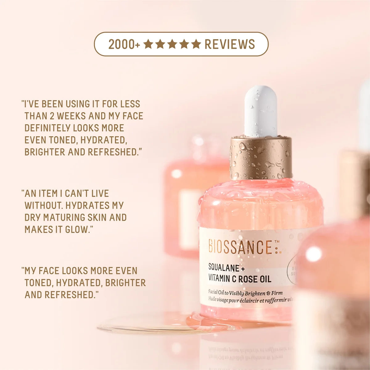 Squalane + Vitamin C Rose Oil