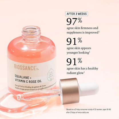 Squalane + Vitamin C Rose Oil