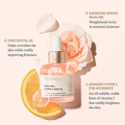 Squalane + Vitamin C Rose Oil